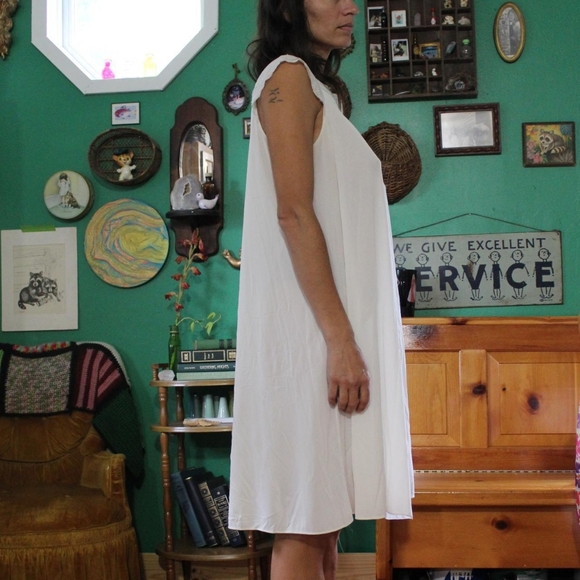 VINTAGE ROSES AND LACE SLIP BABYDOLLCORE DRESS - Picture 4 of 13